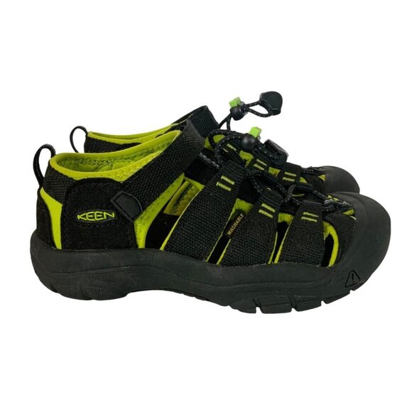 Keen Newport H2 Boys Sandals Size 13 Black Green Waterproof Washable - Picture 4 of 11